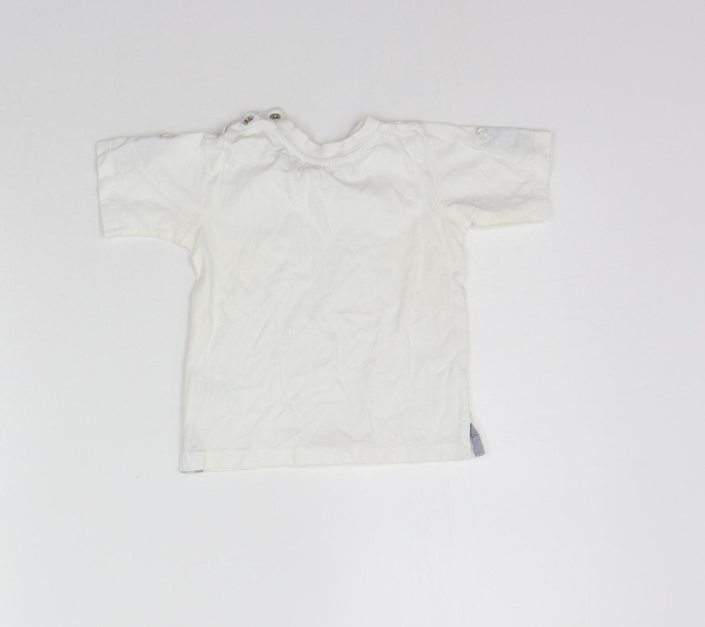 Matalan Girls White   Basic T-Shirt Size 6-9 Months