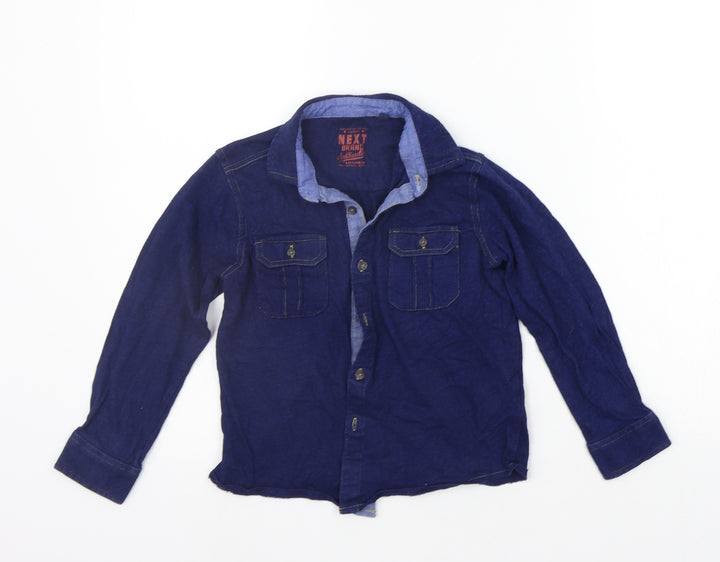 NEXT Girls Blue   Basic Polo Size 5-6 Years