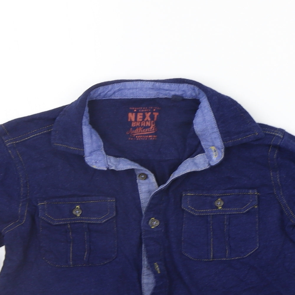 NEXT Girls Blue   Basic Polo Size 5-6 Years