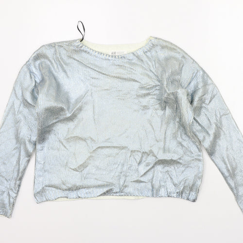 H&M Girls Blue   Pullover Jumper Size 13-14 Years