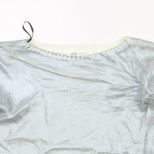 H&M Girls Blue   Pullover Jumper Size 13-14 Years