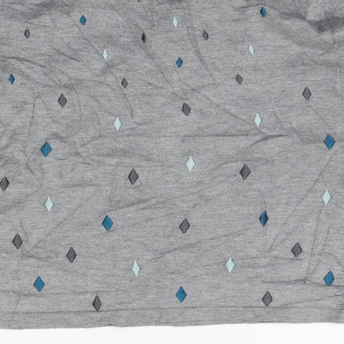 county casual Womens Grey Geometric  Pullover Jumper Size M