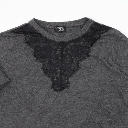 Gypsy Heart Womens Grey   Pullover Jumper Size M