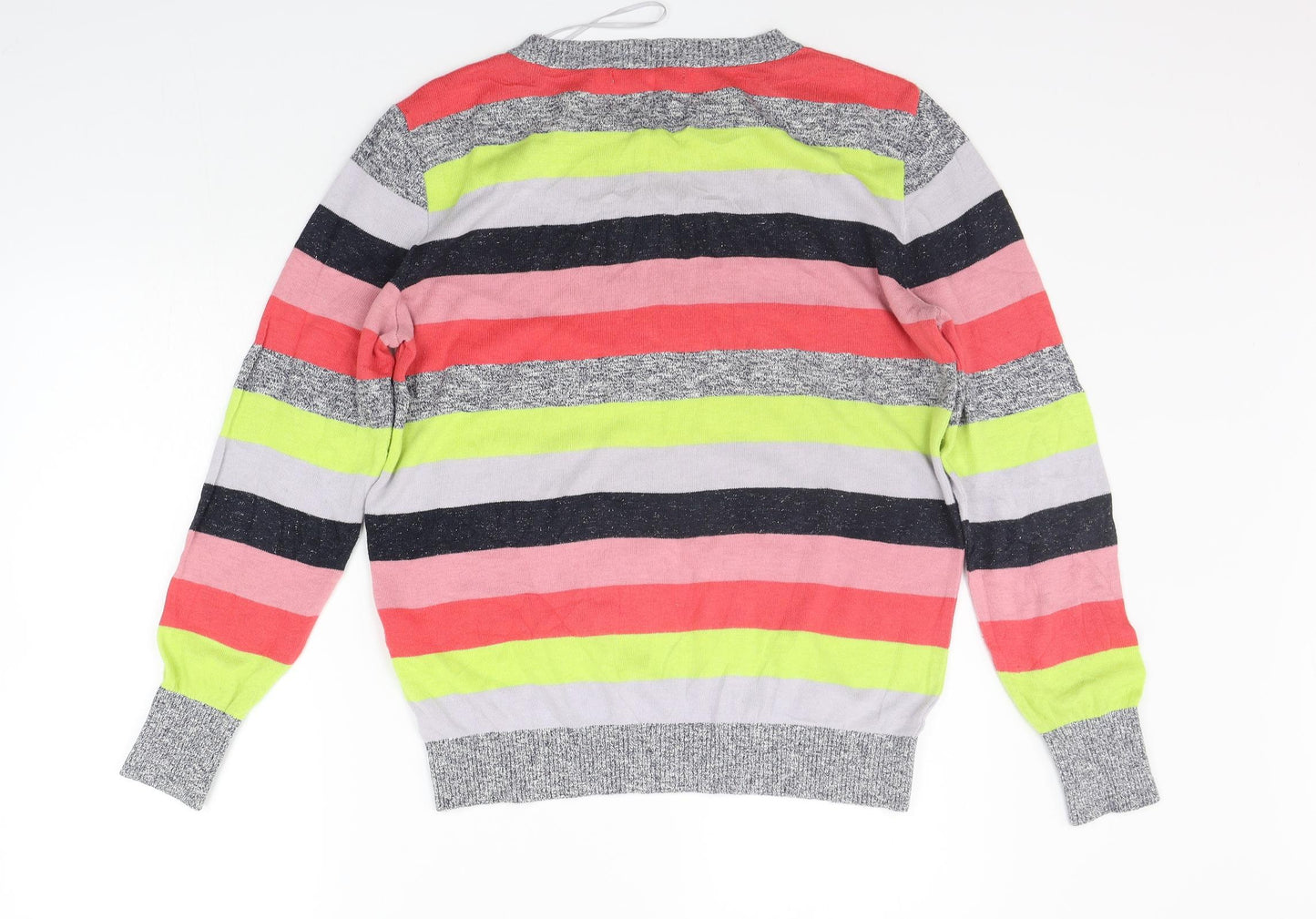 NEXT Womens Multicoloured Striped  Pullover Jumper Size 14