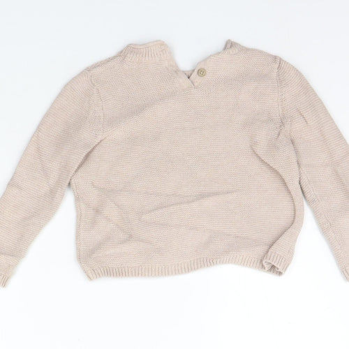 NEXT Girls Beige   Pullover Jumper Size 12-18 Months