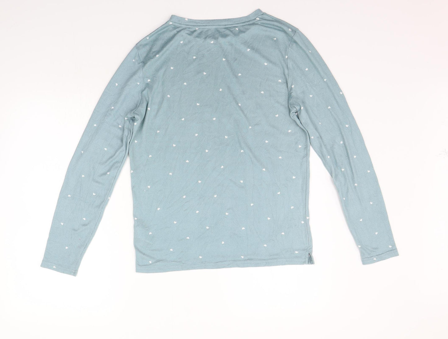 Love To Lounge Womens Green Geometric  Pullover Jumper Size S