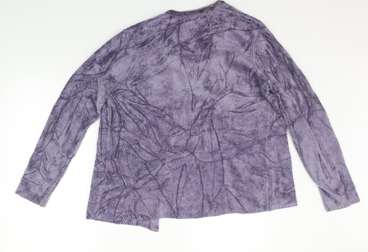 Monsoon Womens Purple   Cardigan Jumper Size 14