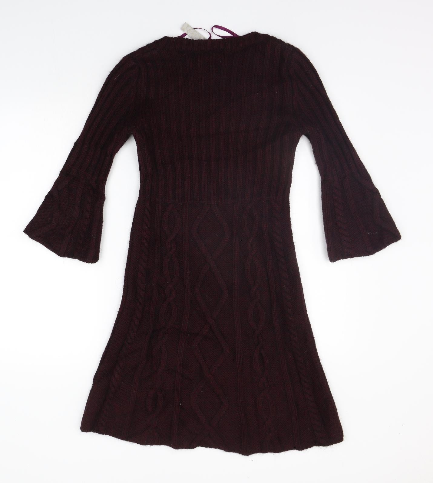 NEXT Womens Purple   Jumper Dress  Size 8