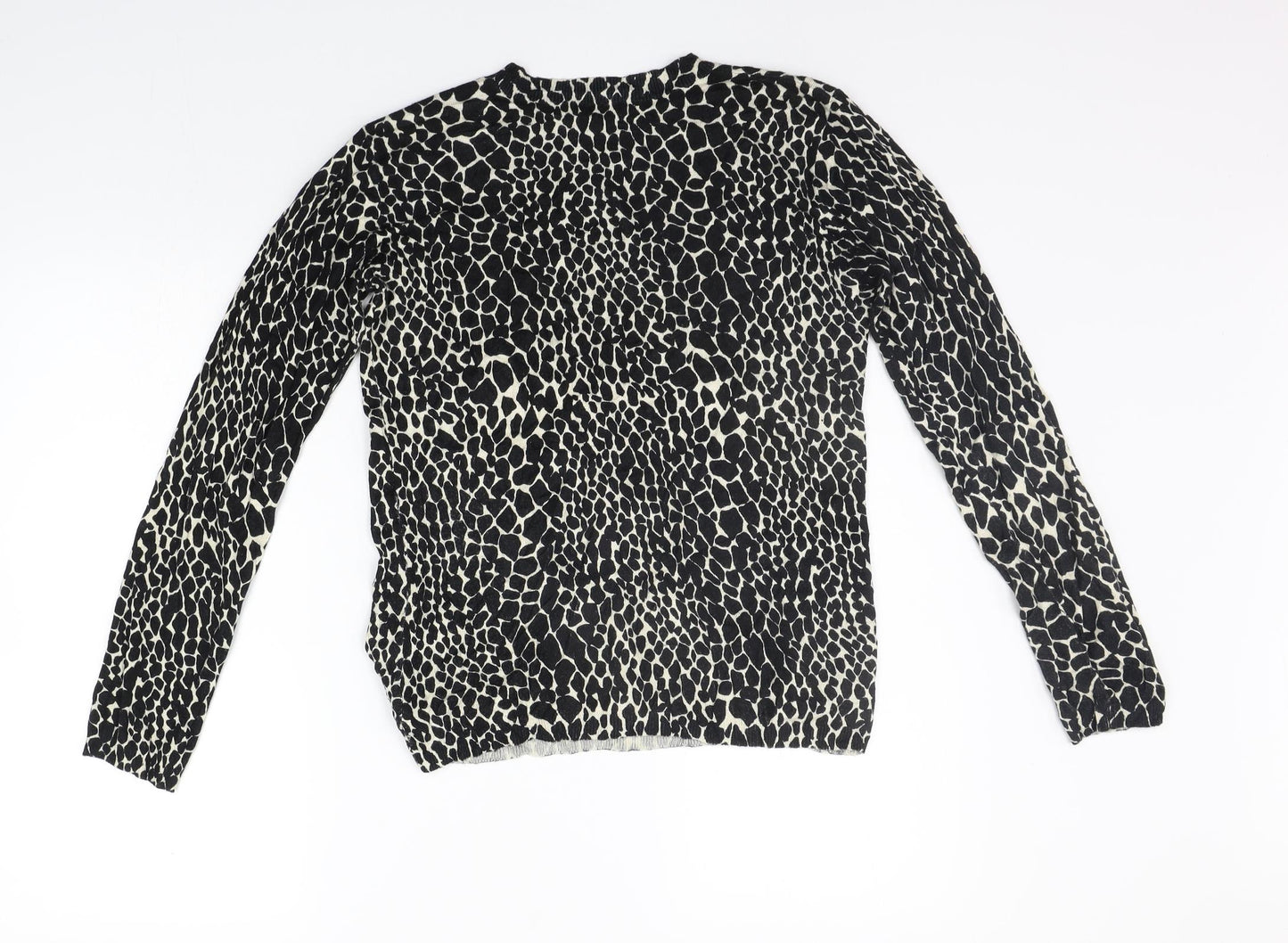 Dorothy Perkins Womens Black Geometric  Pullover Jumper Size 10