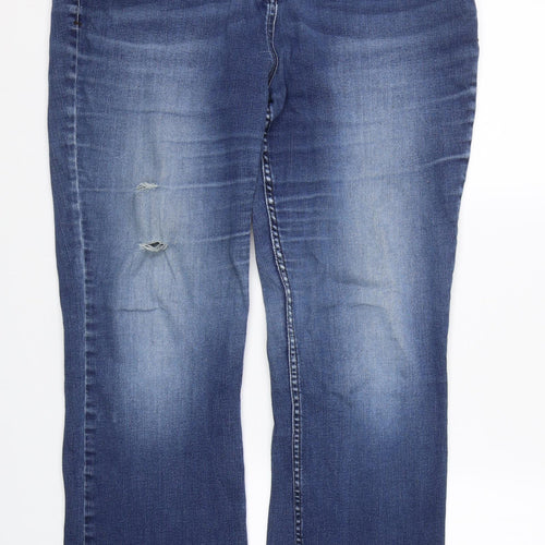 NEXT Womens Blue  Denim Straight Jeans Size 20 L28.5 in