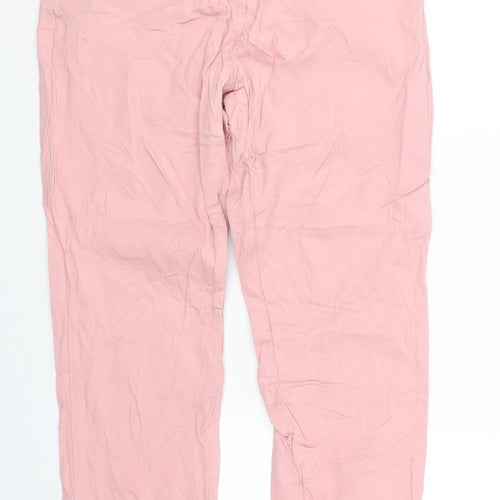 Outfit Fashion Womens Pink  Denim Straight Jeans Size 38 L24 in