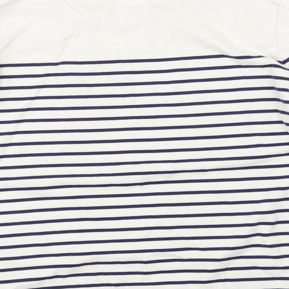 Joules Womens Blue Striped  Basic T-Shirt Size XL