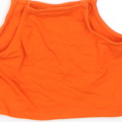 Miss evie Girls Orange   Cropped Tank Size 6-7 Years