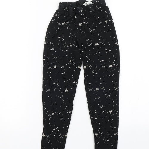 Lily & Dan Girls Black Spotted  Cami Pyjama Pants Size 7-8 Years