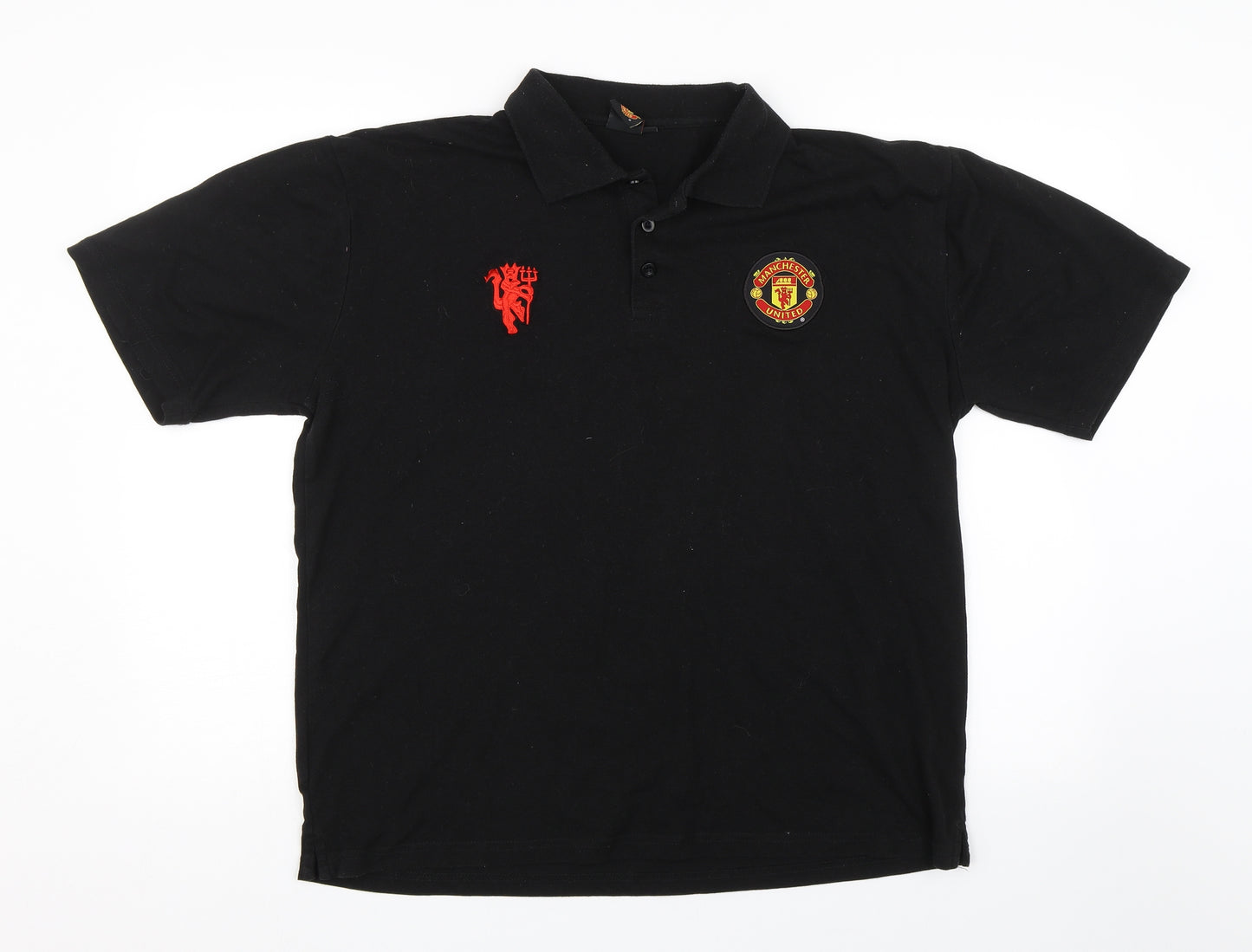 Manchester United Mens Black    Polo Size XL