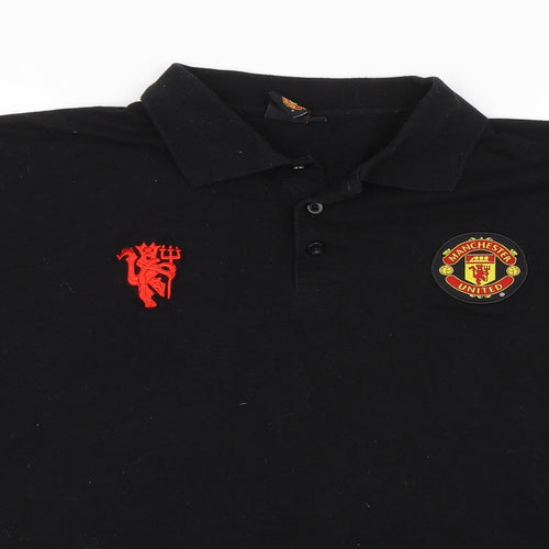 Manchester United Mens Black    Polo Size XL