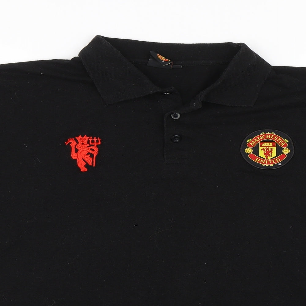 Manchester United Mens Black    Polo Size XL