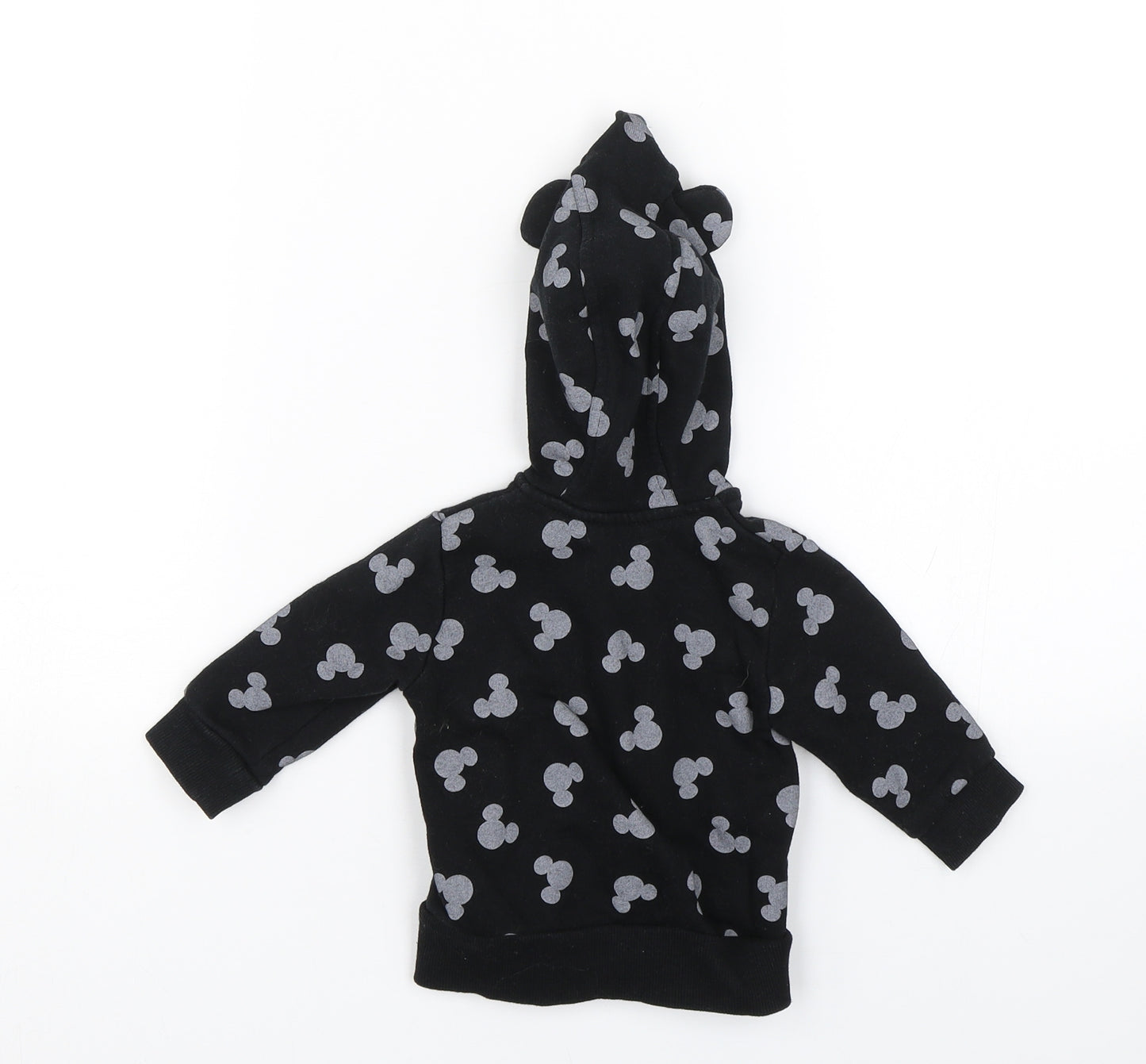 George Baby Black Polka Dot  Full Zip Jumper Size 0-3 Months  - Disney