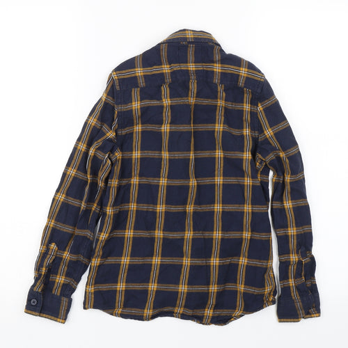 Primark Boys Blue Check  Basic Button-Up Size 9-10 Years