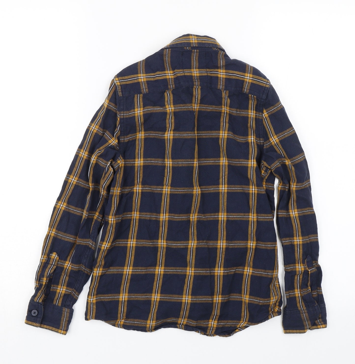 Primark Boys Blue Check  Basic Button-Up Size 9-10 Years