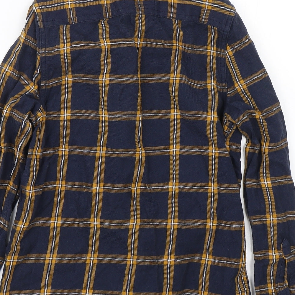 Primark Boys Blue Check  Basic Button-Up Size 9-10 Years