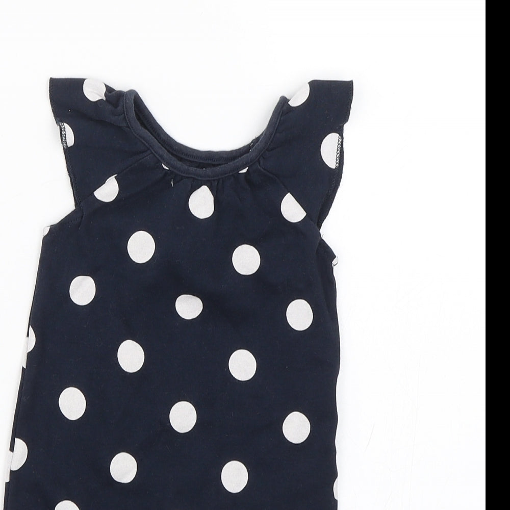 NEXT Baby Blue Polka Dot  Babygrow One-Piece Size 3-6 Months