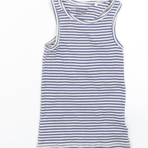 NEXT Girls Blue Striped  Basic Tank Size 5 Years