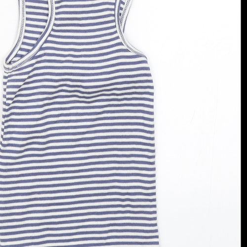 NEXT Girls Blue Striped  Basic Tank Size 5 Years