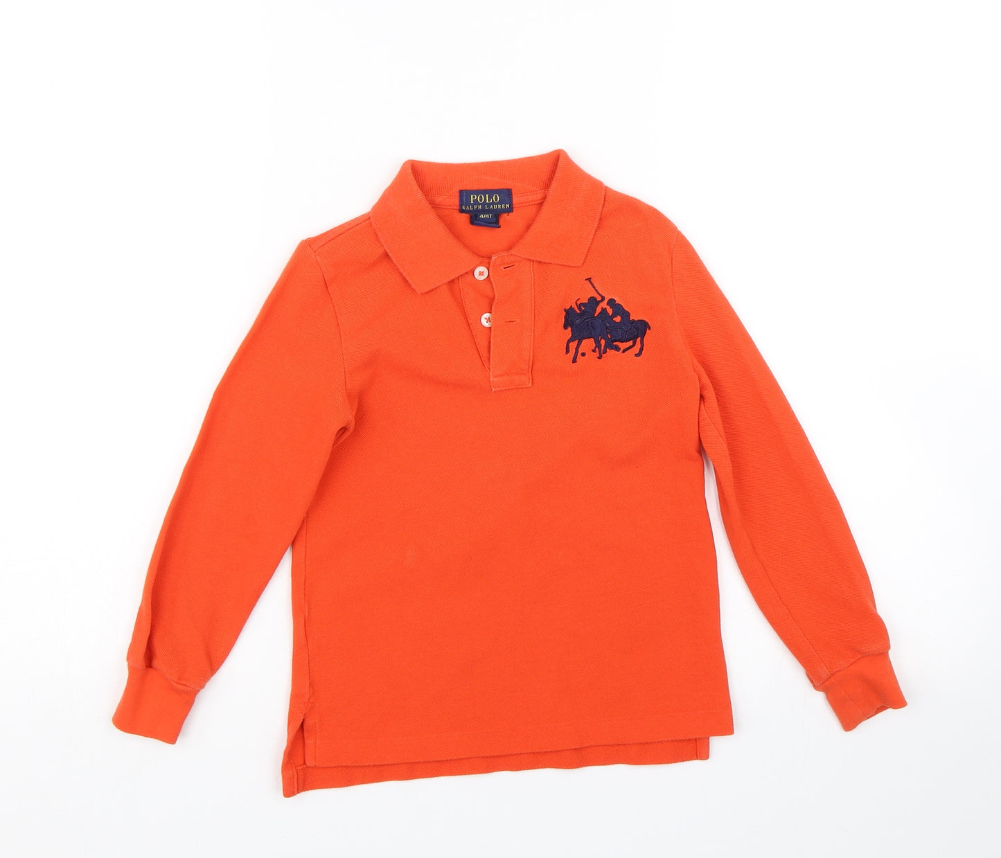 Polo Ralph Lauren Boys Orange   Basic Polo Size 4 Years