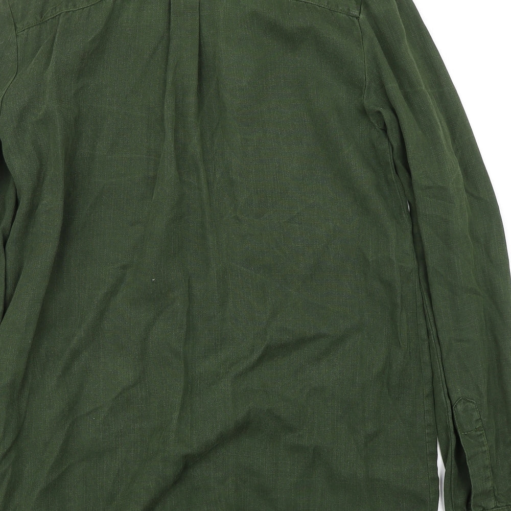 Zara Womens Green   Basic Button-Up Size S