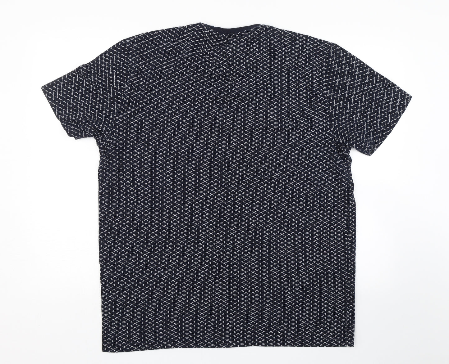 NEXT Mens Blue Check   T-Shirt Size XL