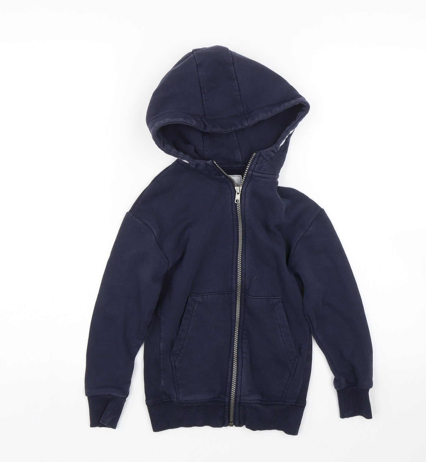 M&S Boys Blue   Full Zip Hoodie Size 6-7 Years