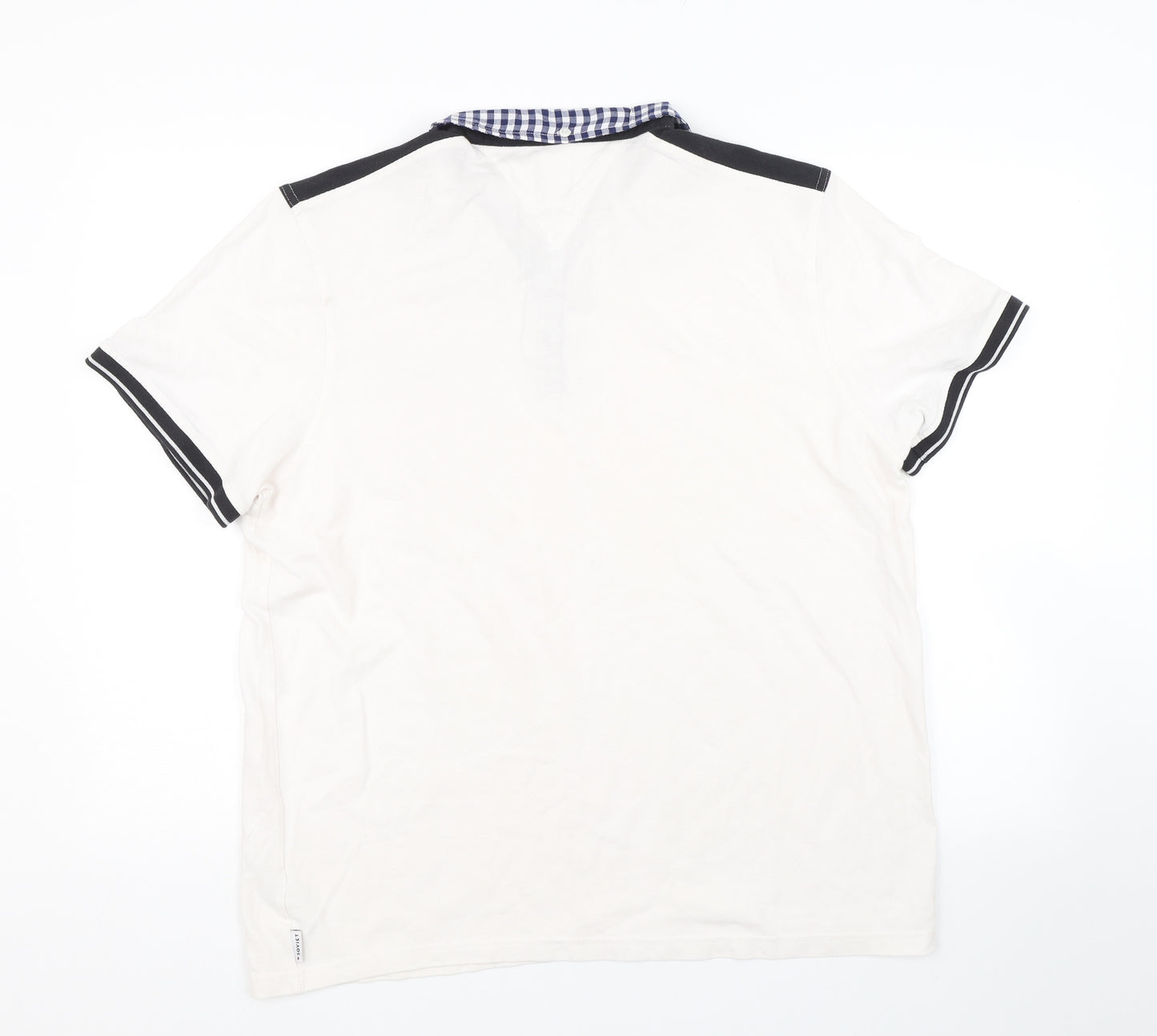 Soviet Mens White    Polo Size 2XL