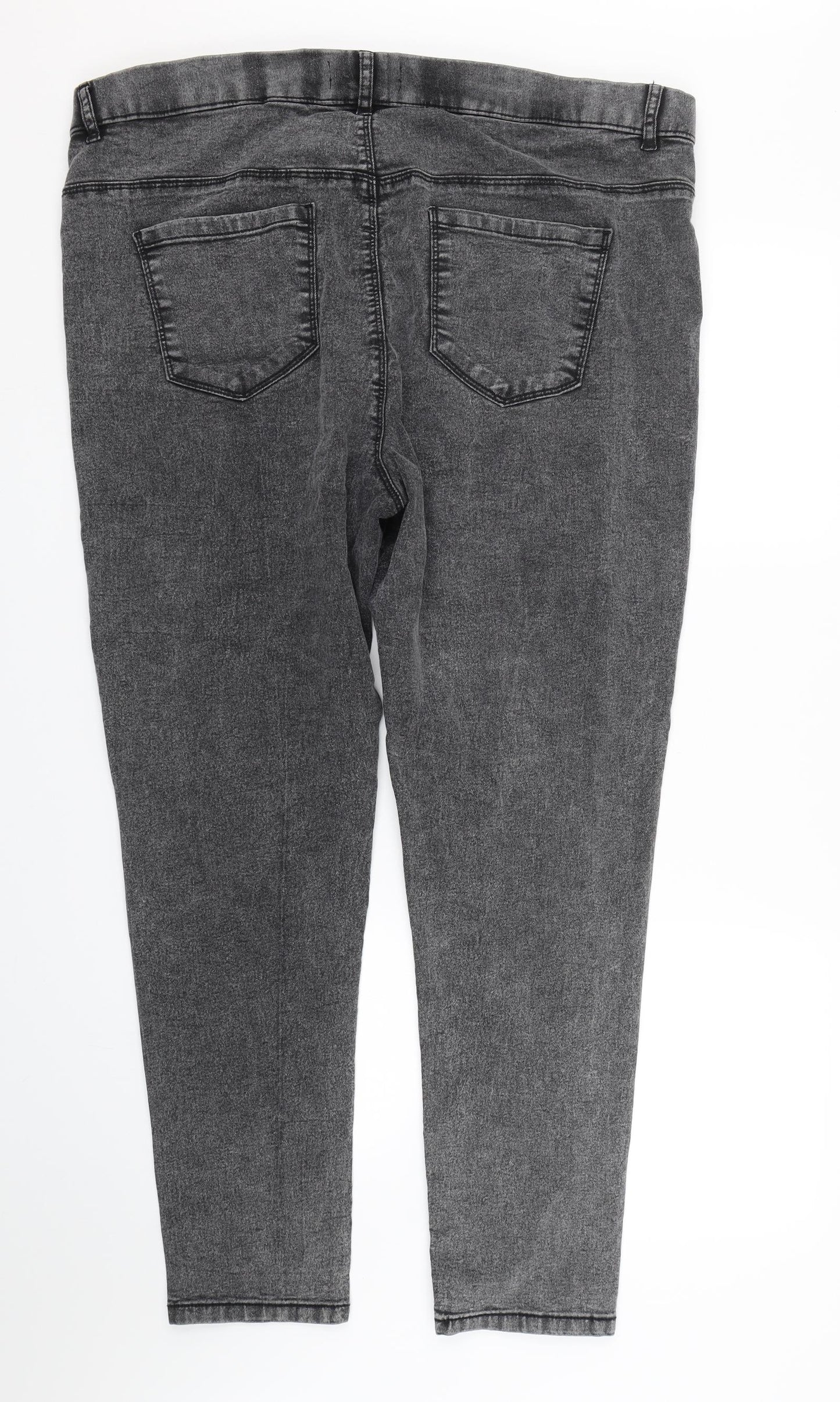 Pep&co Womens Black  Denim Skinny Jeans Size 22 L28 in