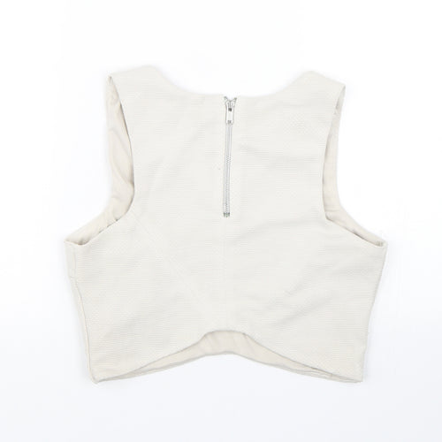 New Look Womens Grey   Cropped Tank Size 12