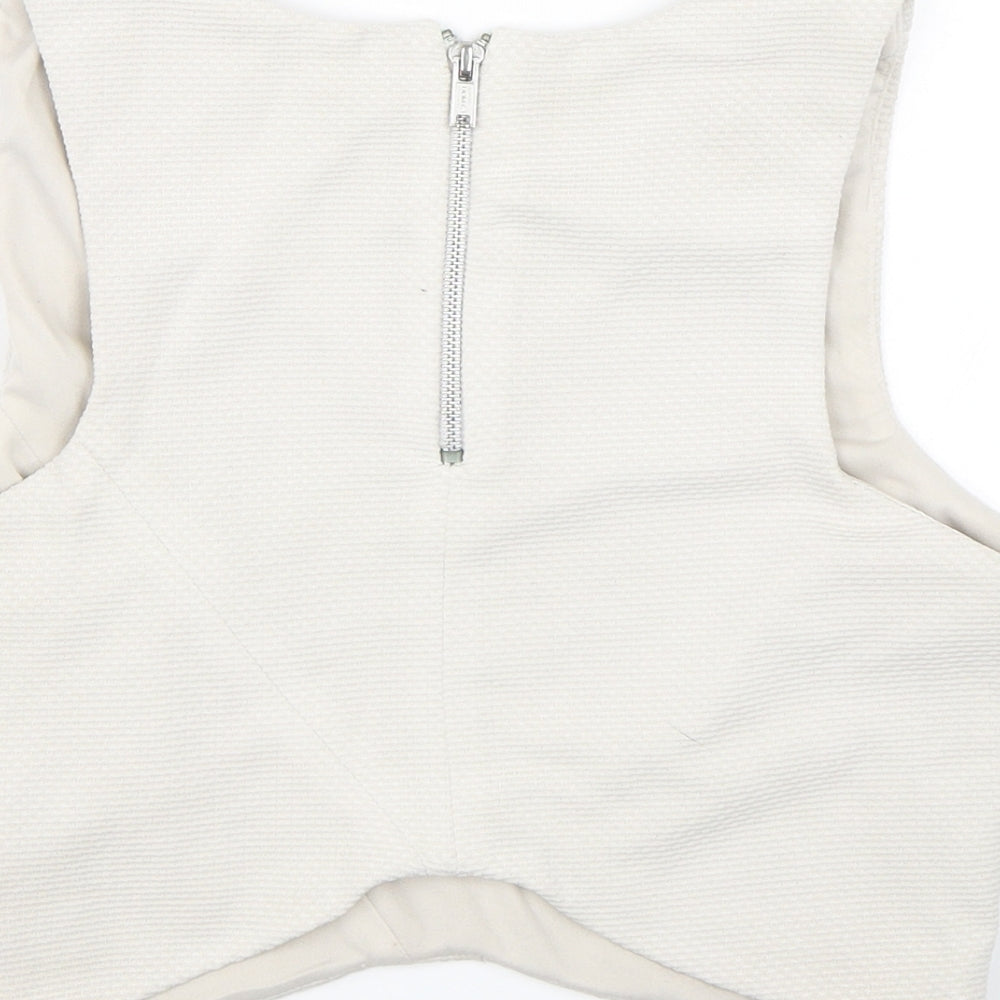 New Look Womens Grey   Cropped Tank Size 12
