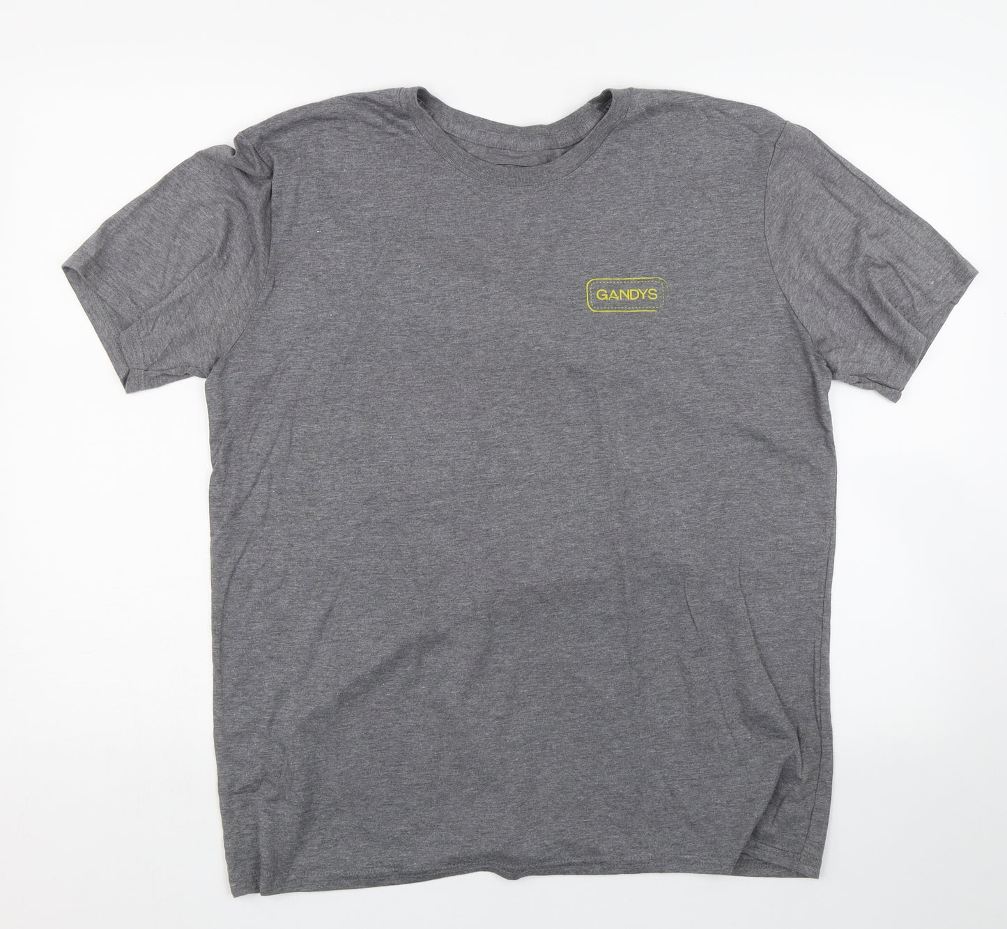 Gandys Mens Grey    T-Shirt Size L