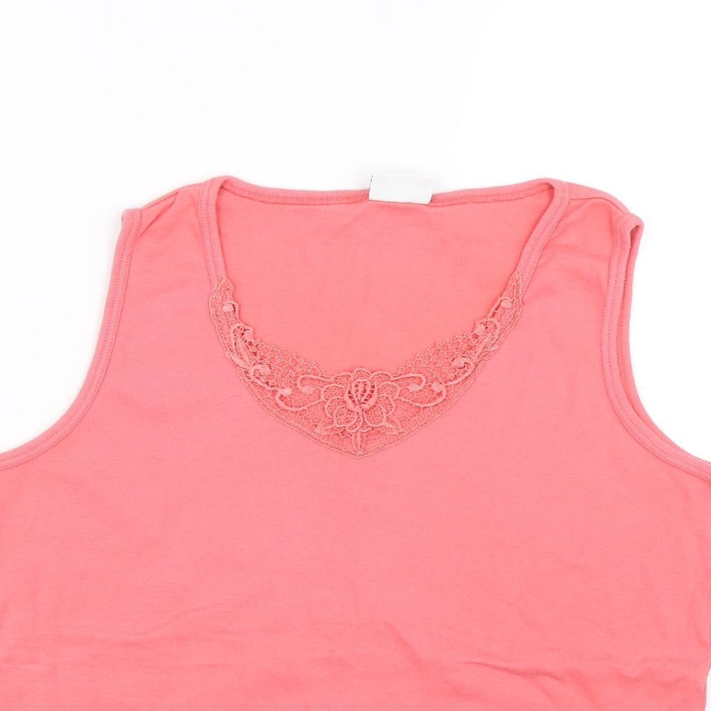 F&F Womens Pink   Basic Tank Size 16