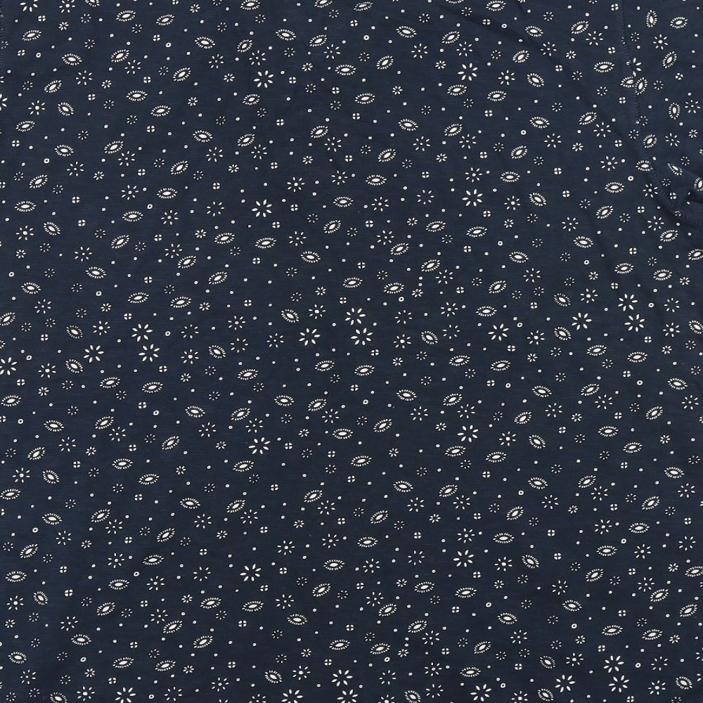 NEXT Mens Blue Paisley   Polo Size XL