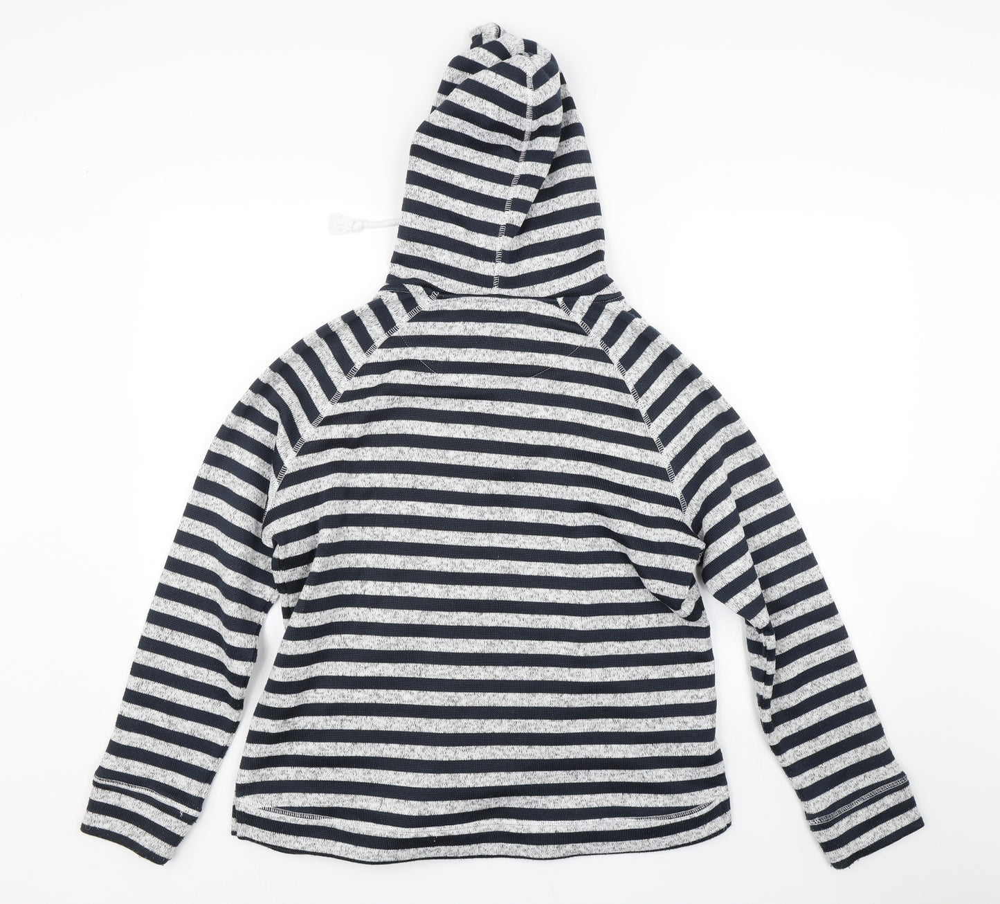 TU Womens Blue Striped  Pullover Hoodie Size 16