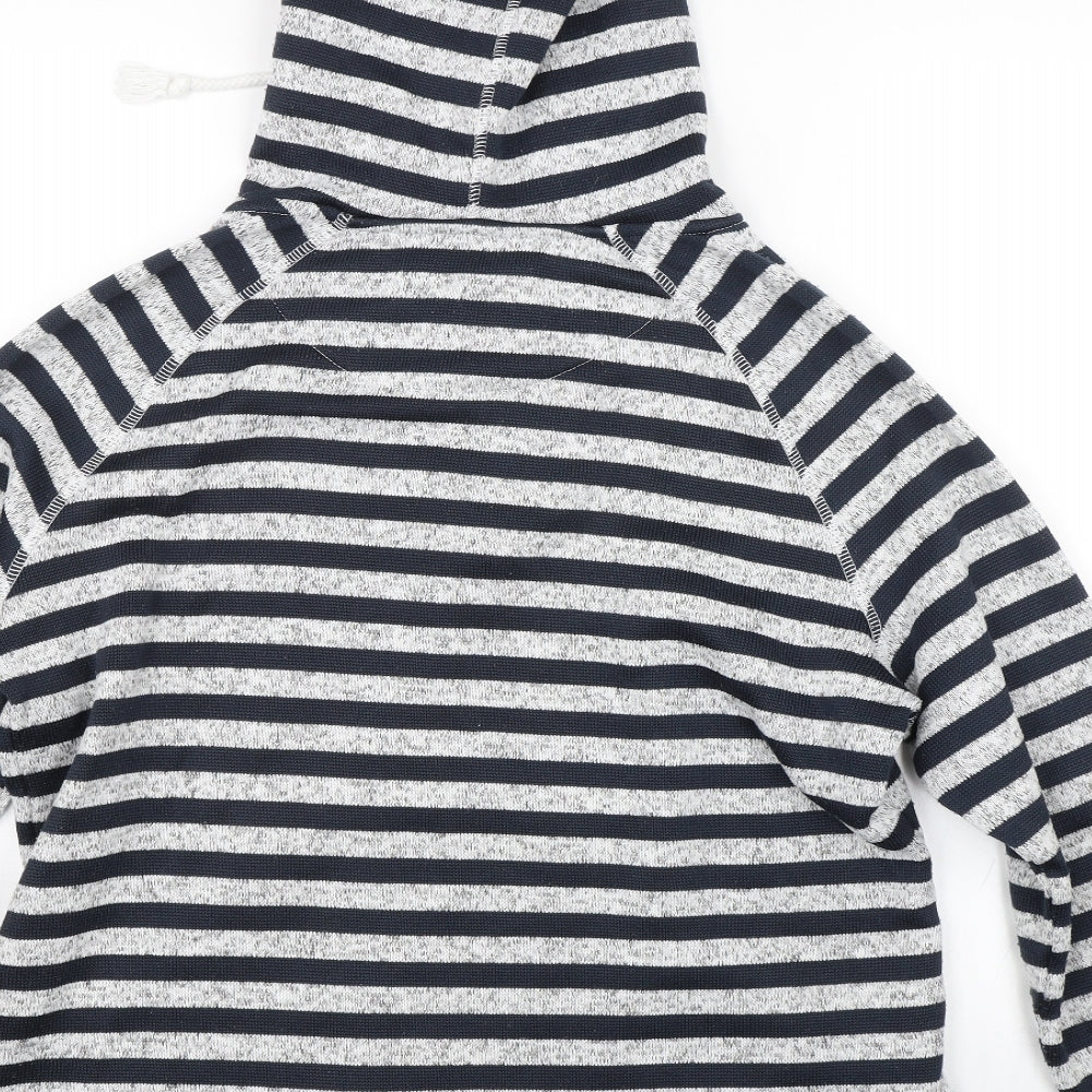 TU Womens Blue Striped  Pullover Hoodie Size 16