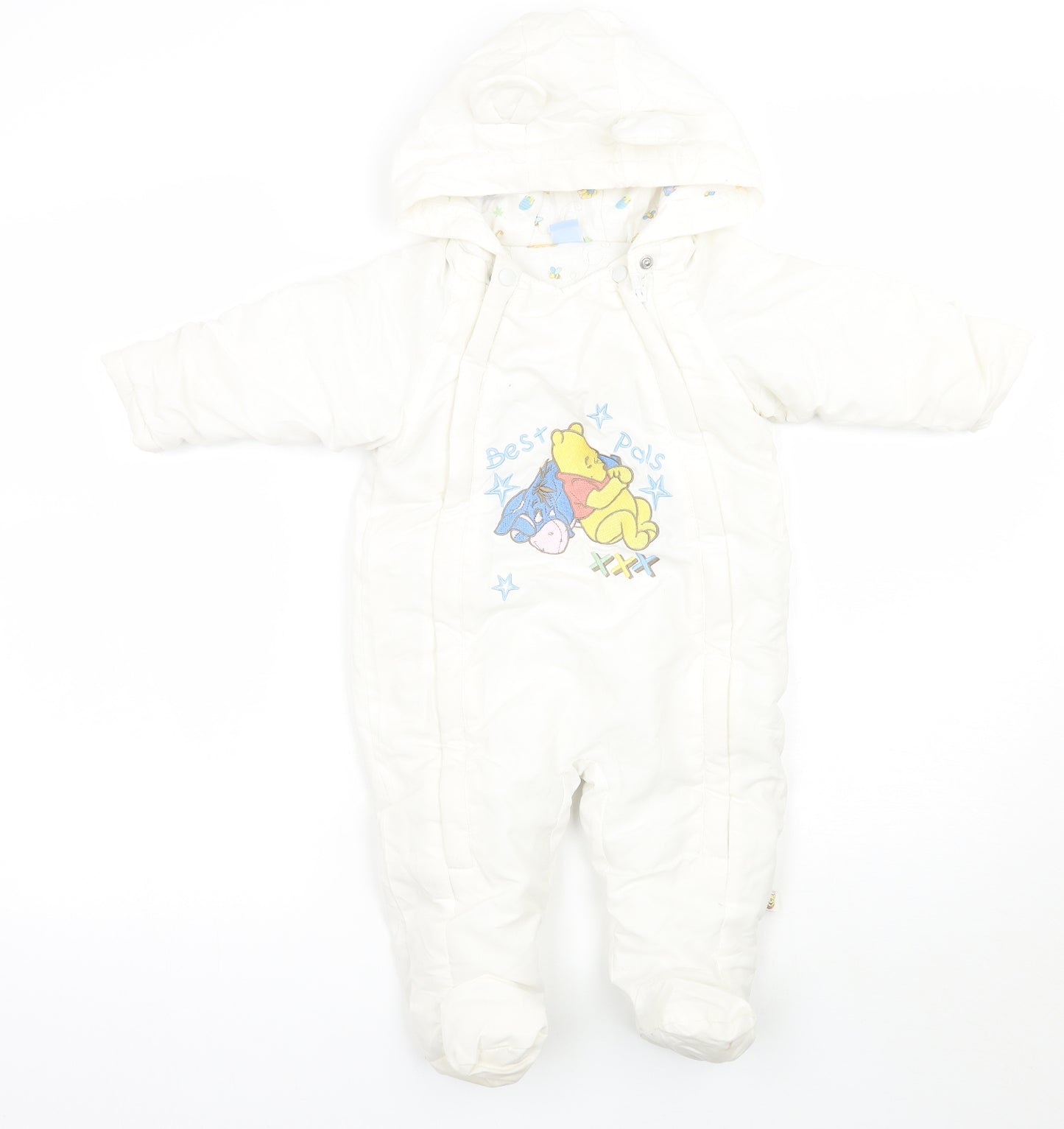 Disney Baby White   Babygrow One-Piece Size 9-12 Months