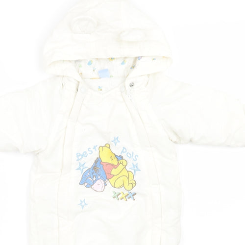 Disney Baby White   Babygrow One-Piece Size 9-12 Months