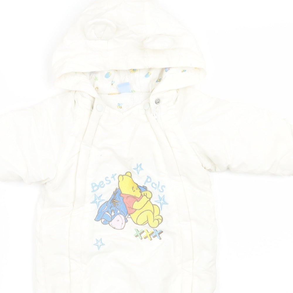 Disney Baby White   Babygrow One-Piece Size 9-12 Months