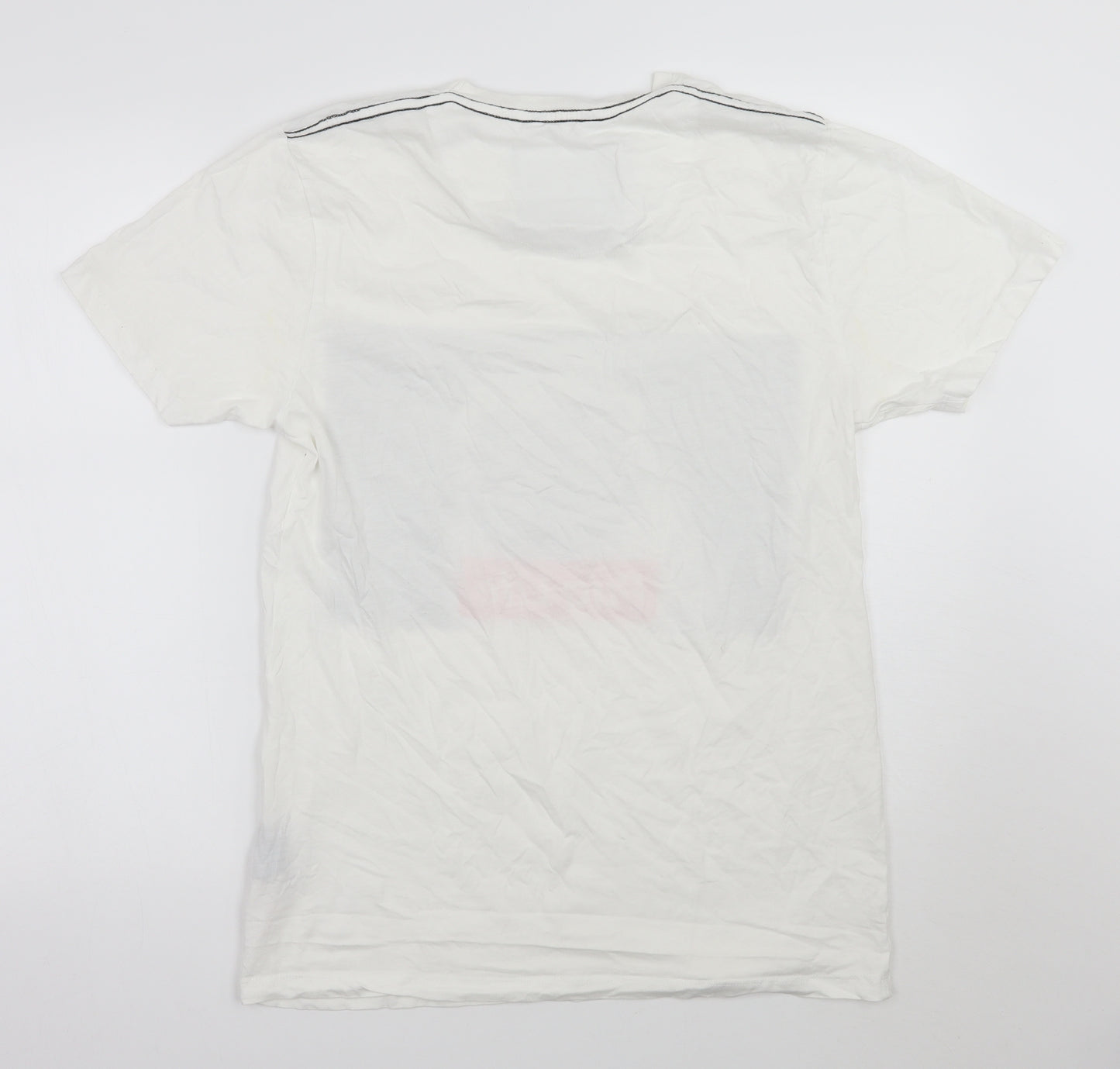 Criminal Damage Mens White    T-Shirt Size XL  - pug life