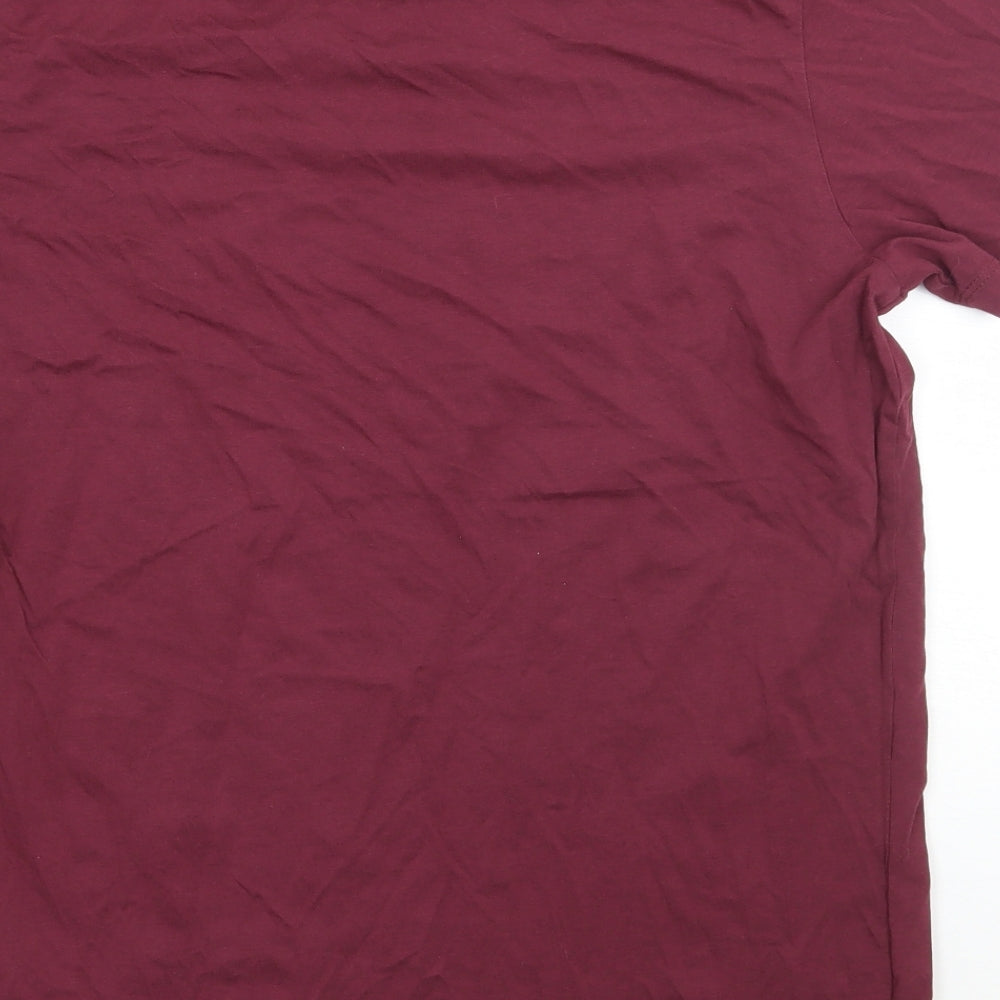 JACK & JONES Mens Purple    T-Shirt Size M