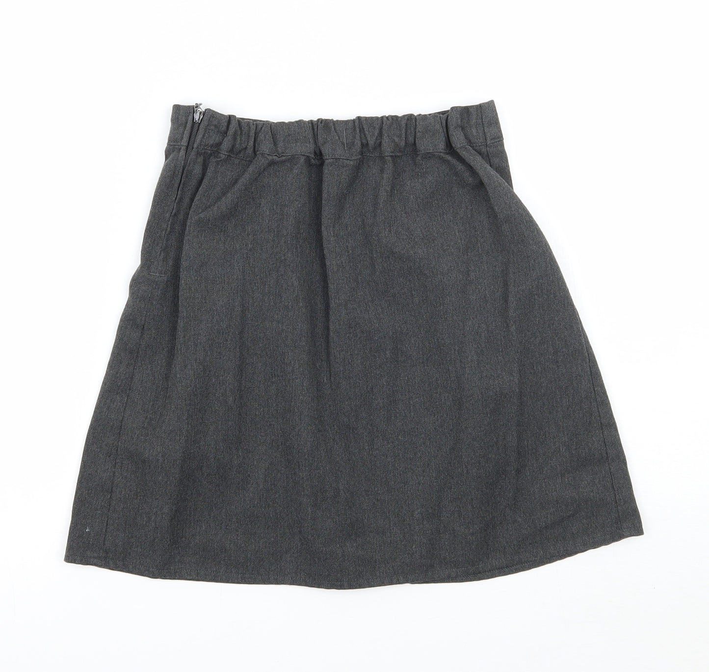 Marks and Spencer Girls Grey   A-Line Skirt Size 8-9 Years