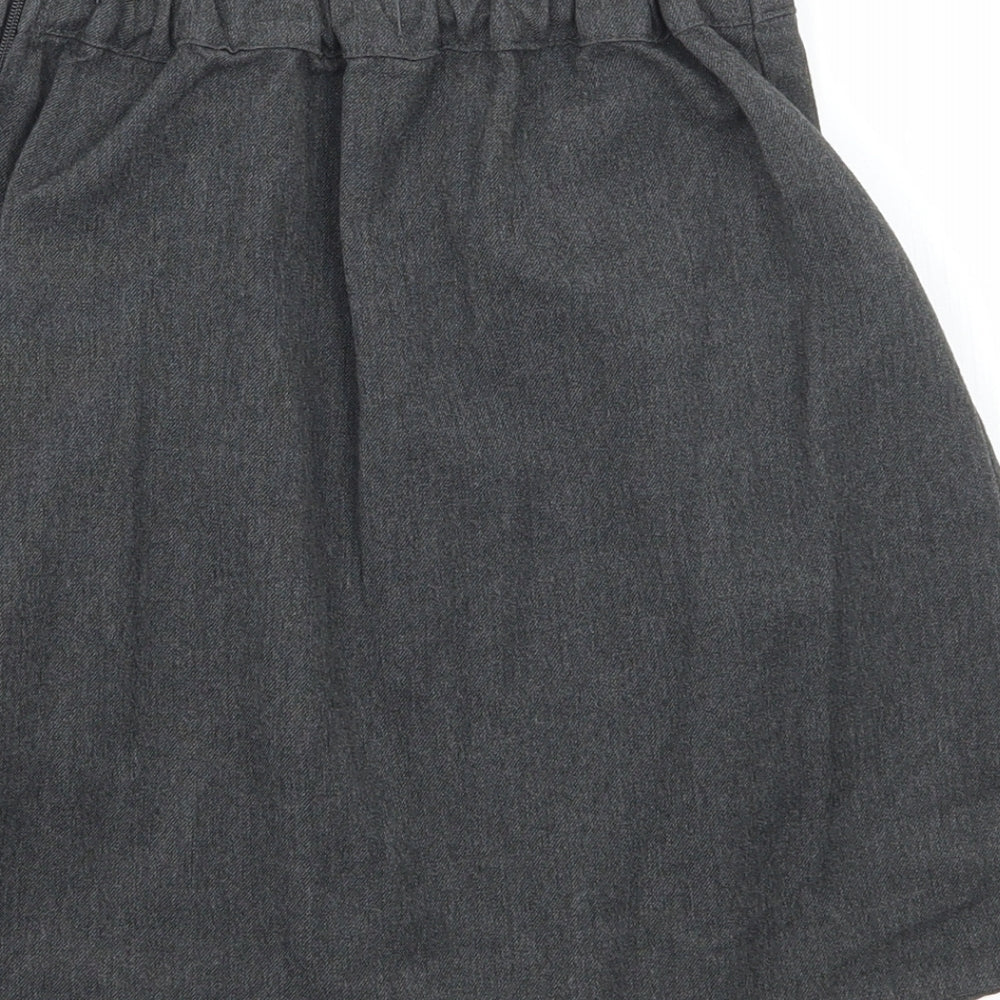 Marks and Spencer Girls Grey   A-Line Skirt Size 8-9 Years