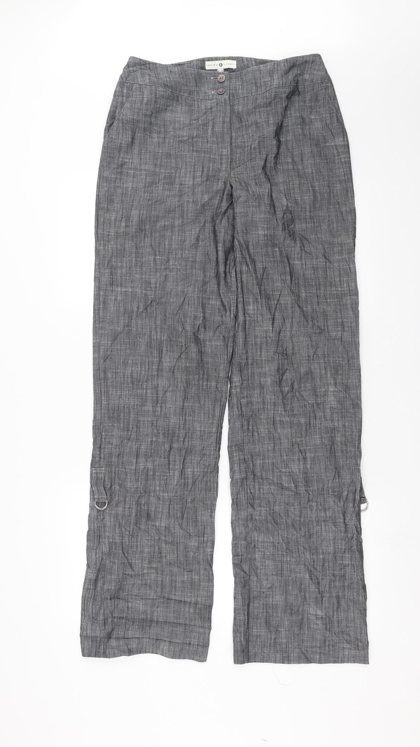 Rosie's R L.F.Coll Womens Grey   Trousers  Size 12 L34 in