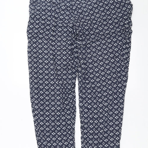 Betty Barclay Womens Blue Geometric  Trousers  Size 34 in L29 in